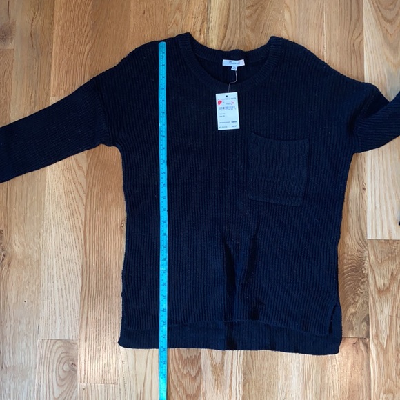NWOT Madewell Thompson Pocket Pullover Sweater in True Black - Picture 9 of 9